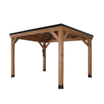 Backyard Discovery 12ft x 9.5ft Arcadia Slope Roof Cedar Gazebo with PowerPort