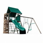 Lifetime Big Stuff Swing Set – 9-Ft Slide, Swings & Clubhouse | Model 91069