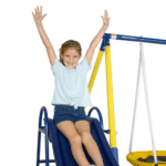 Sportspower Super 10 Metal Swing Set with Lifetime Warranty on Blow Molded Slide - Image 5