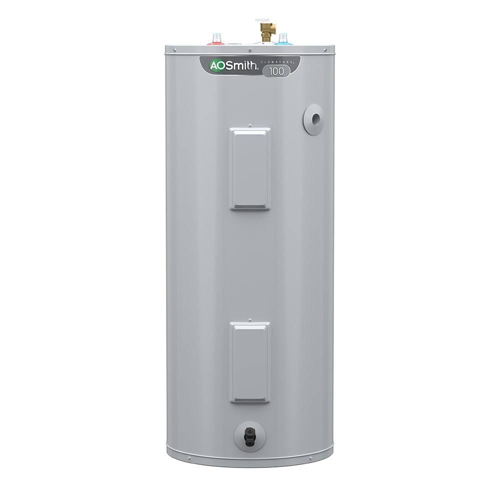 shopping_6fc51ee6-bb88-4e4c-a4c3-1880cf2e65bb.jpg A.O. Smith Signature 100 50-Gallon Short 6-Year Warranty 4500-Watt Double Element Electric Water Heater | E6-50R45D TTP - Image 1