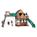 Woodridge Elite Cedar Wood Swing Set by Backyard Discovery