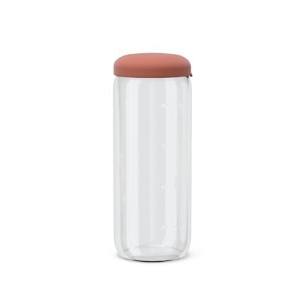 Food Storage Jar in Borosilicate Glass 34 oz - Terracotta